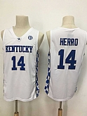 Kentucky Wildcats 14 Tyler Herro White College Basketball Jersey,baseball caps,new era cap wholesale,wholesale hats